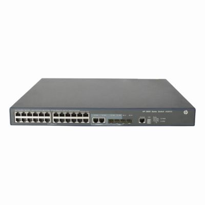JG301-61301 HP FlexNetwork 3600 EI Series 3600-24-PoE+ 24 x Ports PoE+ 100Base-TX + 2 x GBE Ports + 4 x Ports SFP (mini GBIC) Layer 3 Managed Fast Ethernet Network Switch