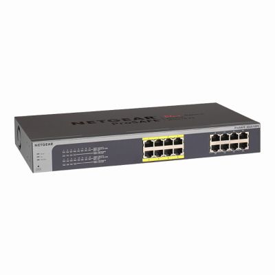 JGS516PE Netgear Prosafe JGS500 Series 16 x Ports (8 x Ports PoE+) 10/100/1000Base-T Rack-mountable Managed Gigabit Ethernet Network Switch