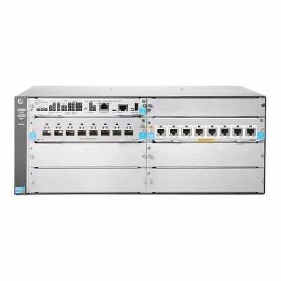 JL002A HP 5400R Series 5406R 8XGT PoE+ / 8SFP+ V3 8 x RJ-45 Ports PoE+ 10GBase-T + 8 x Fixed SFP+ Ports + 4 x Expansion Module Slots Layer 3 Managed Rack-mountable Gigabit Ethernet Network Switch Chassis
