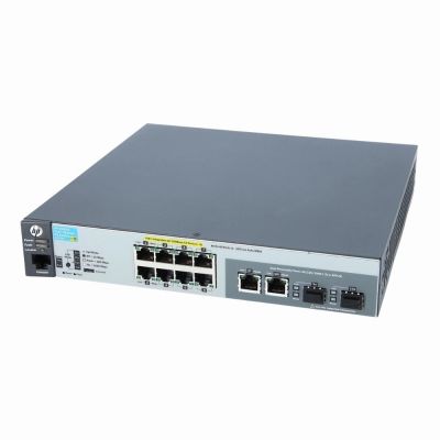 JL070-61001 HP Aruba 2530 Series 2530-8-PoE+ 8 x RJ-45 PoE+ 10/100Base-TX and 2 Combo Gigabit SFP Ports Layer 2 Managed Fast Ethernet Network Switch