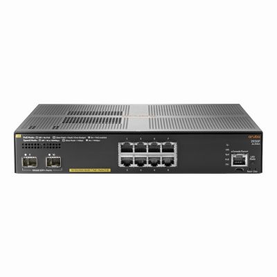 JL258A#ACD Aruba 2930F 8G PoE+ 8 x Ports 10/100/1000Base-T + 2 x SFP+ Layer-3 Managed Gigabit Ethernet Network Switch