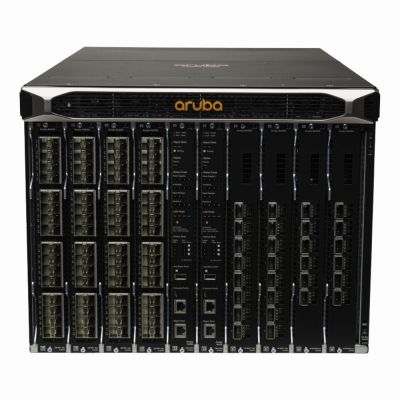 JL375A HPE Aruba 8400 Series 8-Slot 8U Layer 3 Managed Switch Chassis Bundle with 3 Fan Trays and 18 Fans