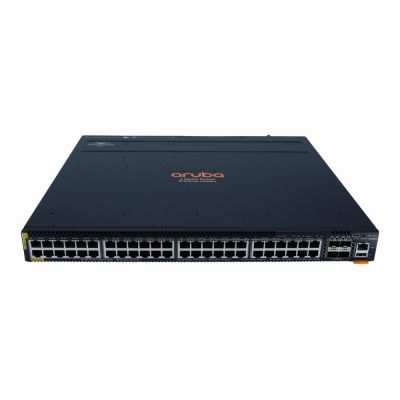 JL659A HP Aruba 6300M 48 x Ports 5GBase-T Class6 PoE+ + 4 x Ports 50GbE SFP56 1U Rack-mountable Layer 3 Managed Stackable Gigabit Ethernet Network Switch