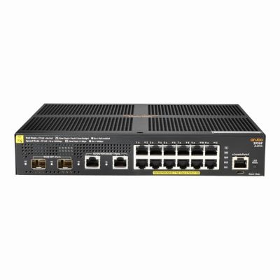 JL693A HP Aruba 2930F Series 2930F 12G PoE+ 2G/2SFP+ 12 x RJ-45 PoE+ 10/100/1000Base-T and 2 x RJ-45 10/100/1000Base-T and 2 x SFP+ Ports Layer 3 Managed Gigabit Ethernet Network Switch