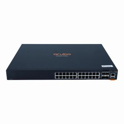 JL724A HP Aruba 6200F 24G 24 x Ports 1000Base-T + 4 x Ports 10GbE SFP+ 1U Rack-mountable Layer 3 Managed Stackable Gigabit Ethernet Network Switch