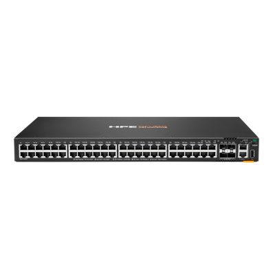 JL726B HP Aruba CX 6200F Series 48-Ports 10/100/1000Base-T RJ-45 4-Ports 10GBase-X SFP+ Layer 3 Front and Side to Back Rack-mountable Gigabit Ethernet Switch