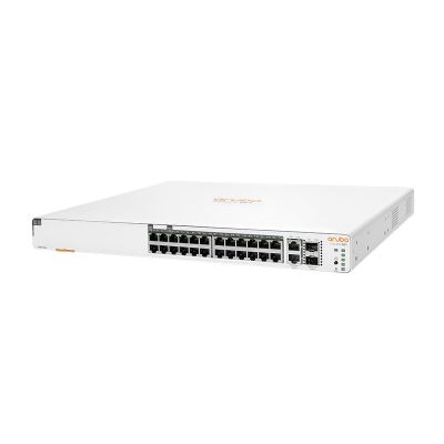 JL807A HP Aruba Instant On 1960 24G 24 x Ports 10/100/1000 PoE + 2 x Ports 10 Gigabit SFP+ + 2 x Ports 100/1000/10GBase-T Rack-Mountable Layer 3 Managed Gigabit Ethernet Network Switch