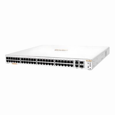 JL808-61001 HP Aruba Instant On 1960 48G 2XGT 2SEP+ 48 x Ports 10/100/1000 + 2 x Ports 10 Gigabit SFP+ + 2 x Ports 10 Gigabit Ethernet Rack-Mountable Layer 3 Managed Gigabit Ethernet Network Switch