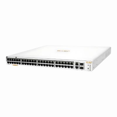 JL808-61101 HP Aruba Instant On 1960 48G 2XGT 2SEP+ 48 x Ports 10/100/1000 + 2 x Ports 10 Gigabit SFP+ + 2 x Ports 10 Gigabit Ethernet Rack-Mountable Layer 3 Managed Gigabit Ethernet Network Switch