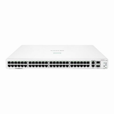 JL808A HP Aruba Instant On 1960 48G 2XGT 2SEP+ 48 x Ports 10/100/1000 + 2 x Ports 10 Gigabit SFP+ + 2 x Ports 10 Gigabit Ethernet Rack-Mountable Layer 3 Managed Gigabit Ethernet Network Switch