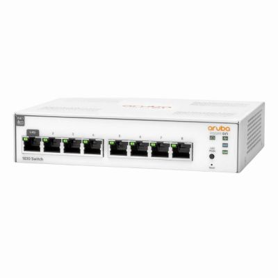 JL810A HP Aruba Instant On 1830 8 x 10/100/1000Base-T Rack-Mountable Layer 2 Managed Gigabit Ethernet Network Switch
