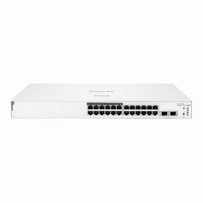 JL813A HP Aruba On 1830 12 x Ports 10/100/1000 + 12 x Ports 10/100/1000 PoE+ + 2 x Ports Gigabit SFP Rack-Mountable Layer 3 Managed Gigabit Ethernet Network Switch