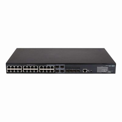 JL827-61001 HP 24-Ports 10/100/1000Base-T RJ-45 4-Ports 10GBase-X SFP+ 4-Ports 1000Base-X SFP/RJ-45 Combo Layer 3 Gigabit Ethernet Switch