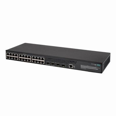 JL827A HP FlexNetwork 5140 EI 24 x Ports 10/100/1000Base-T PoE+ + 4 x Ports 10 GbE/1 GbE SFP+ Rack-Mountable Layer 3 Managed Gigabit Ethernet Network Switch