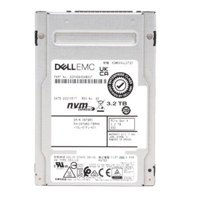 KCM6XVUL3T20 Kioxia CM6-R 3.2TB PCIe Gen 4.0 x4 NVMe Mixed Use Dell OEM Solid State Drive