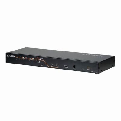 KH2508A ATEN 2-Console 8-Port Cat 5 High-Density KVM Switch VGA USB PS/2
