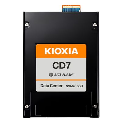 KCD7XRJE7T68 Kioxia CD7-R 7.68TB PCIe Gen 5.0 x4 NVMe E3.S Read Intensive Solid State Drive