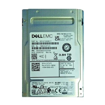 SDFU074DHB01T PM7-R Kioxia 3.84TB SAS 24Gb/s FIPS SED 2.5-inch Internal Solid State Drive  Dell OEM