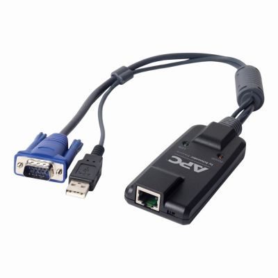 KVM-USB APC 1 x 15 Pin Connector + USB Connector To RJ-45 Copper Connector KVM Cable