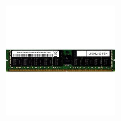 L59052-001 HP 64GB DDR4-2933MHz PC4-23400 ECC Registered CL21 288-Pin RDIMM 1.2V Quad Rank Memory Module