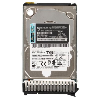 00WG691 Lenovo 600GB 10K RPM 12Gb/s SAS 128MB Cache Hot Swap 2.5-inch Hard Drive