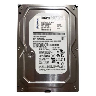 03T7705 Lenovo 500GB 7200RPM SATA 6.0 Gbps 3.5 16MB Cache Hard Drive