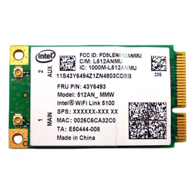 43Y6493 Lenovo 5100 Wi-Fi Link Dual-Band 802.11a/b/g/n Wireless LAN Card