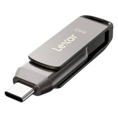 LJDD400064G-BNQNU Lexar 64GB JumpDrive Dual Drive D400 USB 3.1 Type-C/A Flash Drive