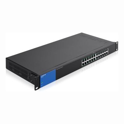 LGS124P Linksys 24 x Ports PoE+ 10/100/1000Base-X Rack-mountable Unmanaged Gigabit Ethernet Network Switch