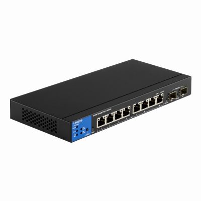 LGS310MPC Linksys Business 8 x Ports PoE+ 1000Base-T + 2 x Ports SFP Layer 3 Managed Gigabit Ethernet Switch