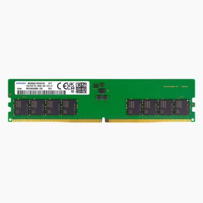 M323R4GA3BB0-CQK Samsung 32GB 4800MHz DDR5 PC5-38400 Non-ECC CL40 288-Pin DIMM 1.1V Dual Rank x8 Memory Module