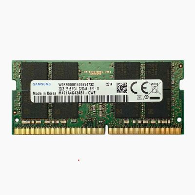 M471A4G43AB1-CWE Samsung 32GB DDR4 PC4-25600 3200MHz SO-DIMM Non-ECC CL22 260-Pin Memory Module