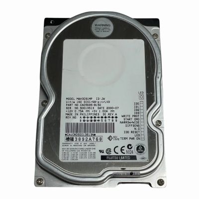 MAH3091MP Fujitsu 9GB 7.2K RPM SCSI 160MB/s 3.5-inch Hard Disk Drive