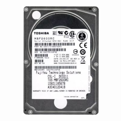 MBF2600RC Toshiba 600GB 10K RPM 6Gb/s SAS 2.5-inch HDD Dell OEM