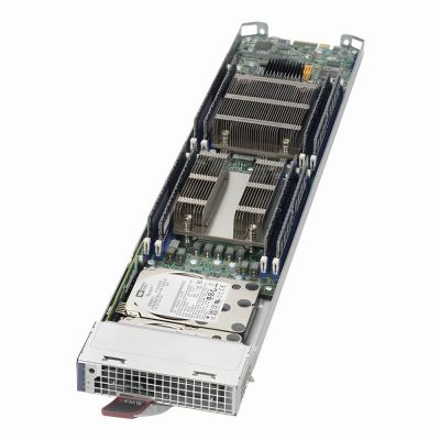 MBI-6128R-T2-PACK Supermicro MicroBlade MBI-6128R-T2 Dual LGA2011 Server Blade Module, Pack (Black)