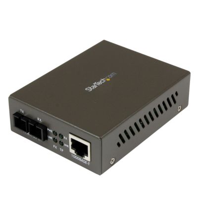 MCMGBSC15 StarTech 1x 1000Base-T to 2x 1000Base-LX Fiber Media Converter
