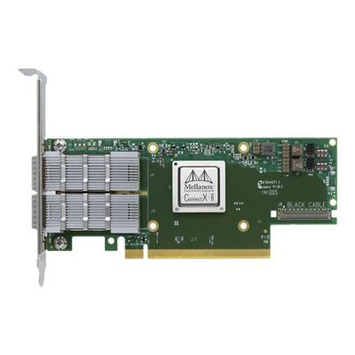 MCX613106A-VDAT NVIDIA Mellanox ConnectX-6 EN Dual Port 200Gb/s QSFP56 PCI Express 4.0 x16 Tall Bracket HHHL Network Adapter Card