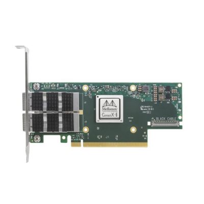 Mellanox MCX653106A-ECAT ConnectX-6 VPI Adapter Card HDR100 EDR IB and 100GbE Dual-Port QSFP56 PCIe3.0/4.0 x16