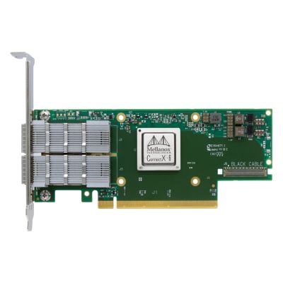 MCX653106A-HDAT-SP NVIDIA Mellanox ConnectX-6 Dual-Port 200Gb/s QSFP56 PCI Express 4.0 x16 Tall Bracket Network Adapter Card