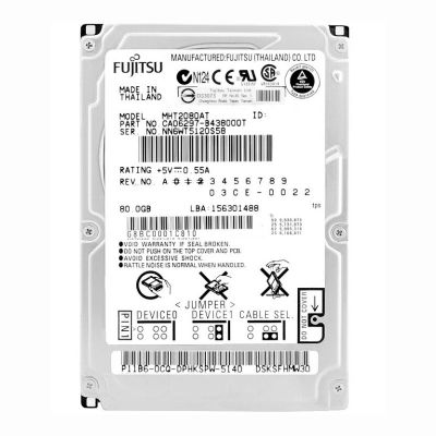 MHT2080AT Fujitsu Mobile 80GB 4.2K RPM ATA-100 8MB Cache 2.5-inch Internal Hard Drive