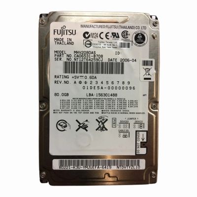 MHV2080AS Fujitsu 80GB 5400RPM IDE Ultra ATA/100 (ATA-6) 8MB Cache 2.5-Inch Hard Drive