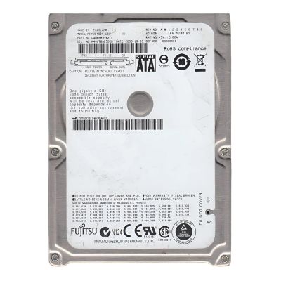 MHY2040BH-ESW Fujitsu 40GB 5.4K RPM Ultra ATA/66 8MB Cache 2.5-Inch Hard Drive