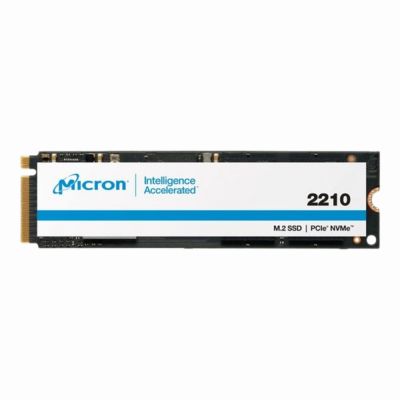 MTFDHBA512QFD-1AX1AABYY Micron 2210 Series 512GB Quad-Level Cell PCI Express NVMe 3.0 x4 3D NAND M.2 2280 Solid State Drive