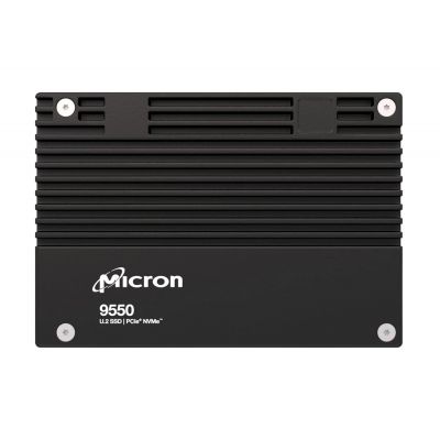 MTFDLAL6T4THB-1BK1DABYY Micron 9550 Max 6.4TB PCIe Gen 5.0 x4 NVMe 3D TLC NAND U.2 15mm Enterprise Solid State Drive