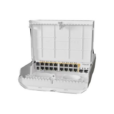 CRS318-16P-2S+OUT Mikrotik Outdoor 18 Port 16 Gigabit PoE-Out and 2 SFP+ Ports Switch