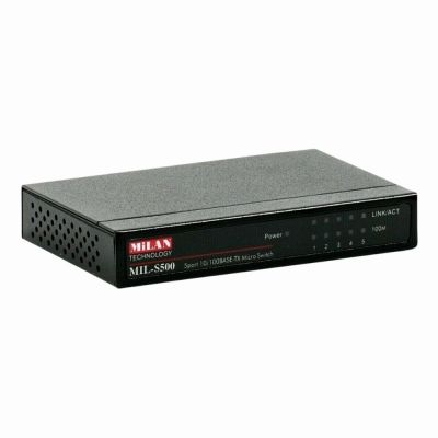 MIL-S500 Transition Networks Transition 5-Port 10/100Mbps RJ45 Unmanaged Ethernet Switch