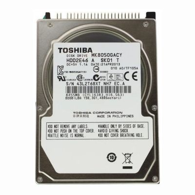 MK8050GACY Toshiba 80GB 4.2K RPM IDE Ultra ATA/100 8MB Cache 2.5-inch Hard Disk Drive