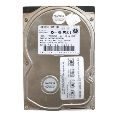 MPE3043AE Fujitsu 4.3GB 5.4K RPM IDE ATA/66 512KB Cache 3.5-Inch Hard Drive