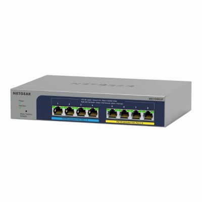 MS108EUP-100NAS Netgear 4 x Ports PoE++ 2.5GBase-TX + 4 x Ports PoE+ 2.5GBase-TX Layer 2 Unmanaged Desktop Fast Ethernet Network Switch
