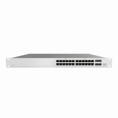 MS120-24-HW Cisco Meraki MS120-24 24 x RJ-45 Ports 10/100/1000Base-T + 4 x SFP Uplink Ports Layer 2 Managed Rack-mountable Gigabit Ethernet Compact Switch
